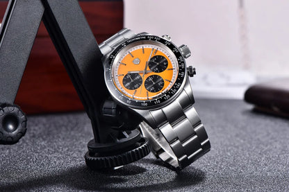 RollsTimi Men's Watch 2024 – Luxury Japan VK63 Quartz Chronograph, Sapphire Glass, Stainless Steel Wristwatch
