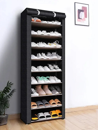 Multi-Tier Space-Saving Shoe Rack – Dustproof & Economical Cabinet for Dormitory or Home Entryway Storage