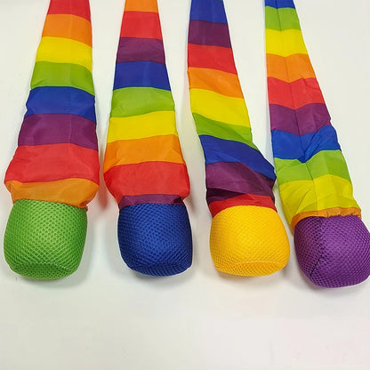 Rainbow Comet Ball - Soft Tail Indoor & Outdoor Throwing and Coordination Training Toy