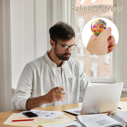 15pcs DIY Stress Ball Kit – Blank Pressure Balls with Expander Tool for Making Custom Stress Toys