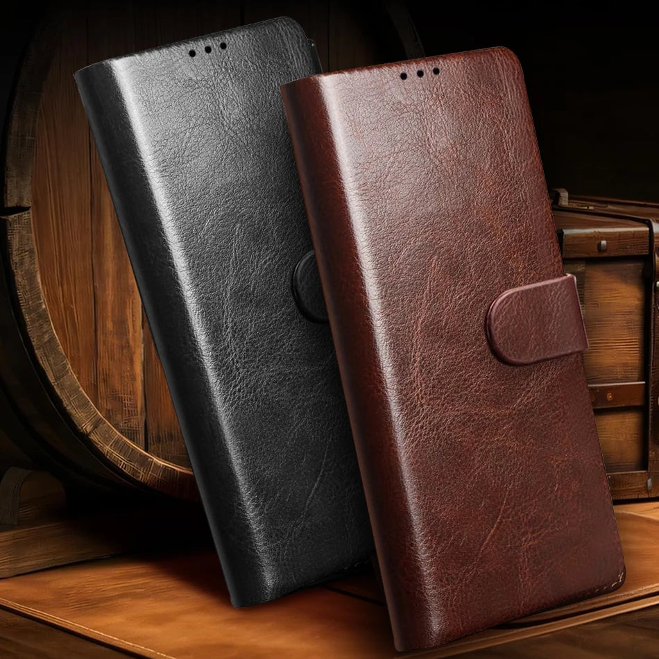 Samsung Galaxy A17–A16–A15–A14–A56–A55–A54–A36–A35–A34–A26–A25–A24 Phone Case - PU Leather Flip Wallet Cover with Card Slots