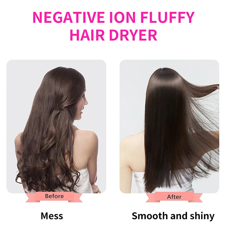 All-in-1 Hot Air Brush Styler – Electric Ion Hair Dryer, Volumizer, Straightener & Curler Comb Roller