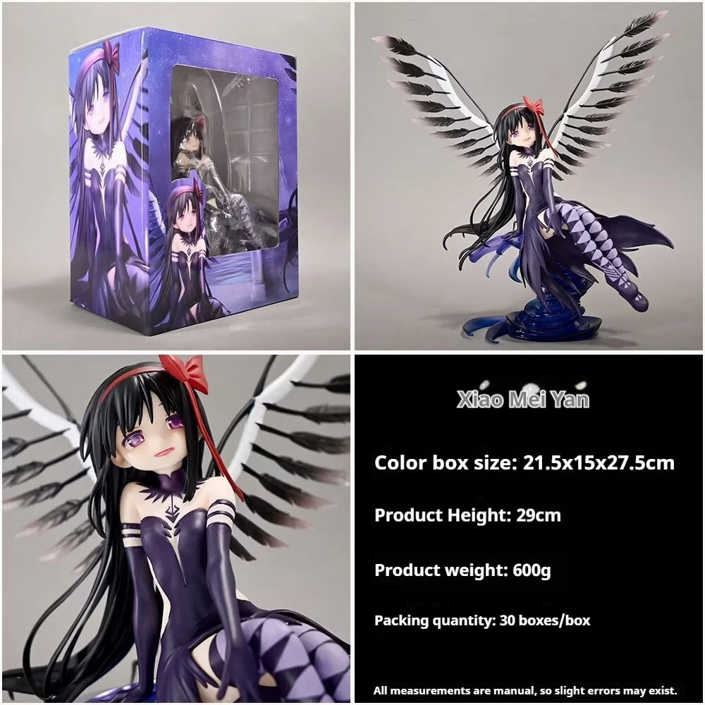 Puella Magi Madoka Magica Akemi Homura Figure – PVC Anime Girl Action Toy & GK Collectible Statue Gift
