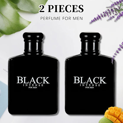 BLACK CHARM Eau de Parfum for Men – 3.4oz/100ml Woody Aromatic Fragrance, Fruit & Floral Notes