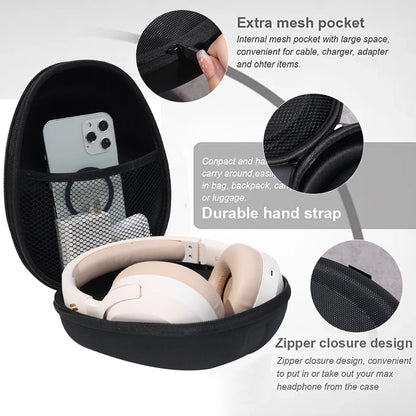 Universal Hard Headphone Case for Sony WH-1000XM4/WH-CH720N/MDR-ZX100 – Durable Storage Bag & Carrying Pouch