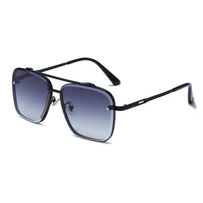 Classic Square Sunglasses — Vintage Metal UV400 Shades for Men & Women, Fashion Brand Design
