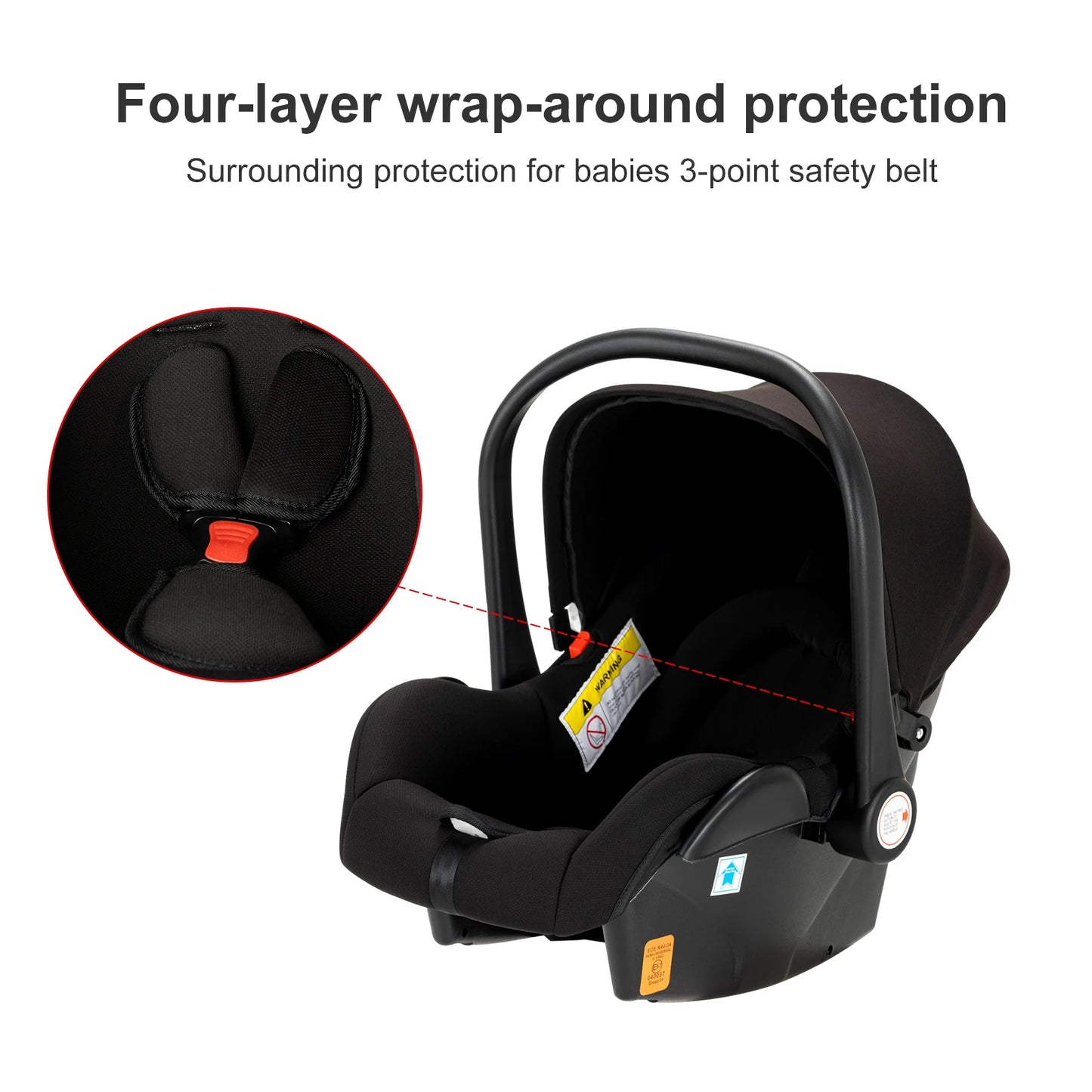 High-Quality 3-in-1 Newborn Baby Stroller — Lightweight Folding Cart with Comfort Seat & ISOFIX Safety