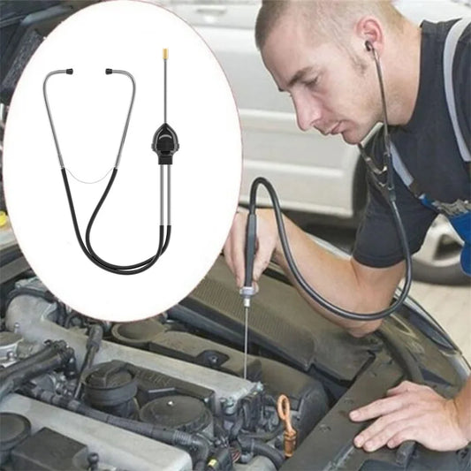 Auto Cylinder Stethoscope — Mechanics Tool for Car Engine Diagnostics and Automotive Sound Detection