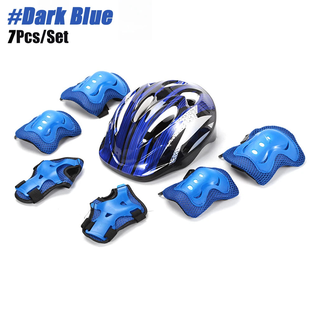 Kids Bike Helmet & Protective Gear Set – Toddler Helmet with Knee, Elbow & Wrist Pads for Cycling, Skateboard, Scooter & Skating