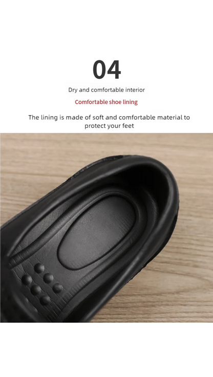 Chef Shoes for Men – Anti-Slip, Oil-Resistant Leather Work Shoes, Plus Size Business Casual with Soft Sole & Comfort