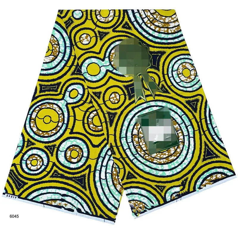African Real Wax Print Fabric 100% Cotton - Ghana Style Ankara Pagne Nigeria Wax Tissu Soft Printed Fabric