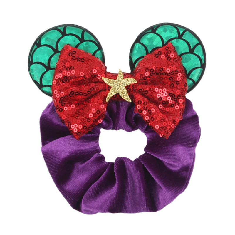 Velvet Mouse Scrunchies - Cute Elastic Ponytail Holders & Hair Accessories for Girls