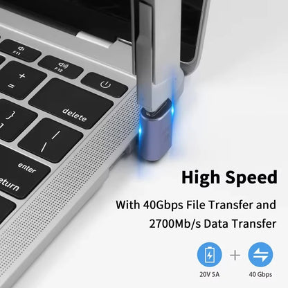 USB-C 4K OTG Adapter - 100W Fast Charging 40Gbps Data Transfer Extension Connector