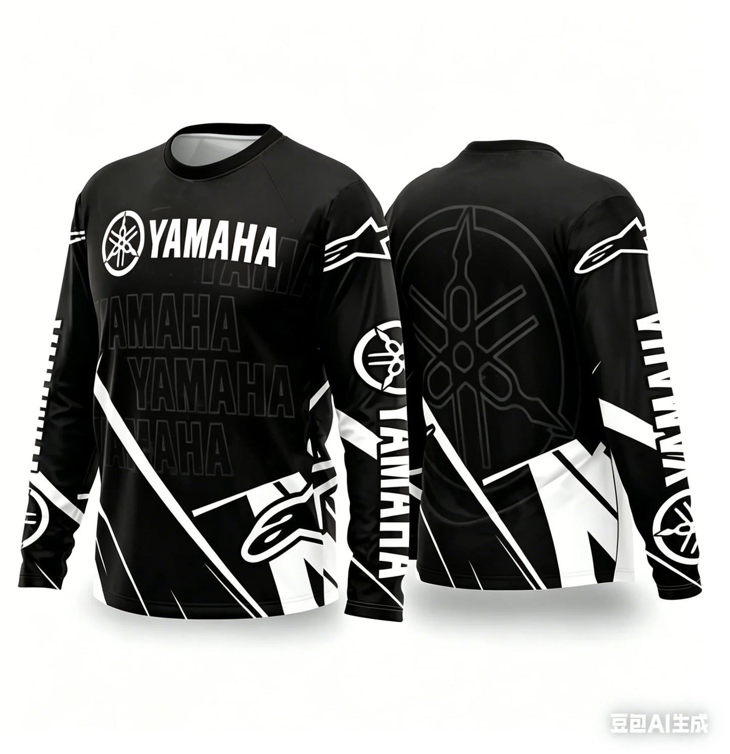YAMAHA Motorcycle Riding Suit - Breathable Quick-Dry Long Sleeve Off-Road Racing Sportswear for Men & Women