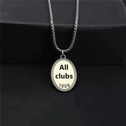 Football Team Pendant Badge – Alloy Soccer Club Charm for Jerseys, Bags & Fans Gift