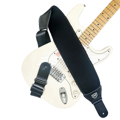 P&P 3D Sponge Guitar Strap – Breathable, Comfortable & Adjustable Padded Strap for Acoustic, Electric Guitars & Bass