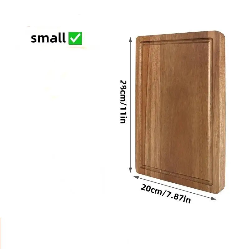 # Beech Walnut Wooden Cutting Board - Durable Kitchen Chopping Block for Cheese, Meat & Food Prep