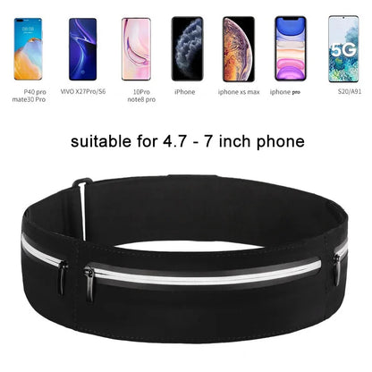 CWIKLES Belt Bag for Running - Waterproof Mobile Phone Fanny Pack for Men & Women, Gym, Jogging & Sport Waist Bag