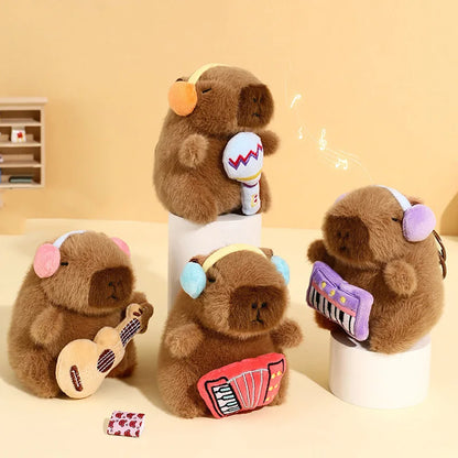 Kawaii Plush Capybara Keychain – Cute Cartoon Capybara Pendant Backpack Accessory