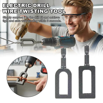 Drill Wire Twister Tool - Fence Wire Tying Sleeve for 9 & 11 Gauge Wire Electric Drill Chuck