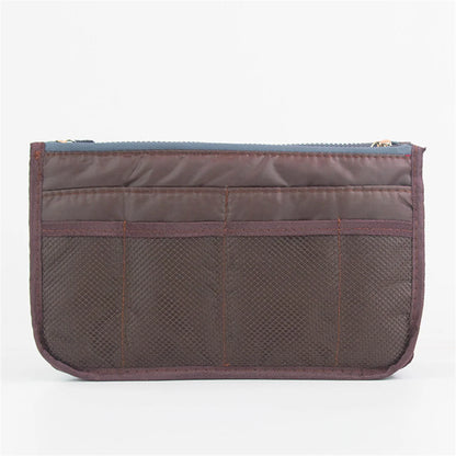 Multifunctional Bi-Fold Storage Bag - Large Capacity Double Zipper Makeup & Toiletry Organizer