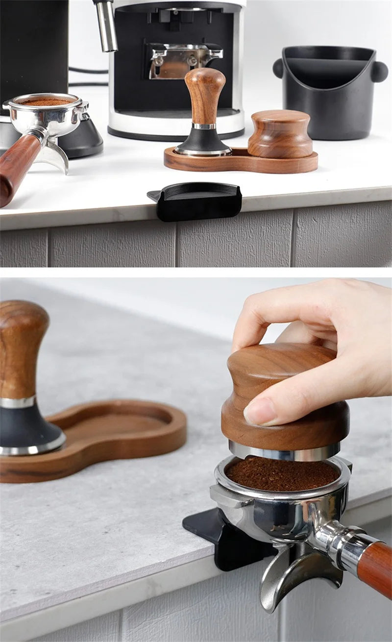 Non-Slip Silicone Espresso Coffee Mat – Press Tampering Holder for 51/53/58mm Tamping Barista Tools