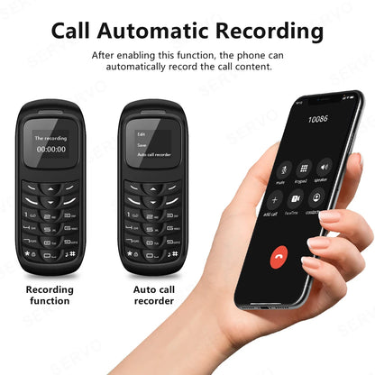Unlocked Mini Mobile Phone – Bluetooth, Voice Changer, Automatic Call Recording, Magic Voice, Portable Cheap Cellphone