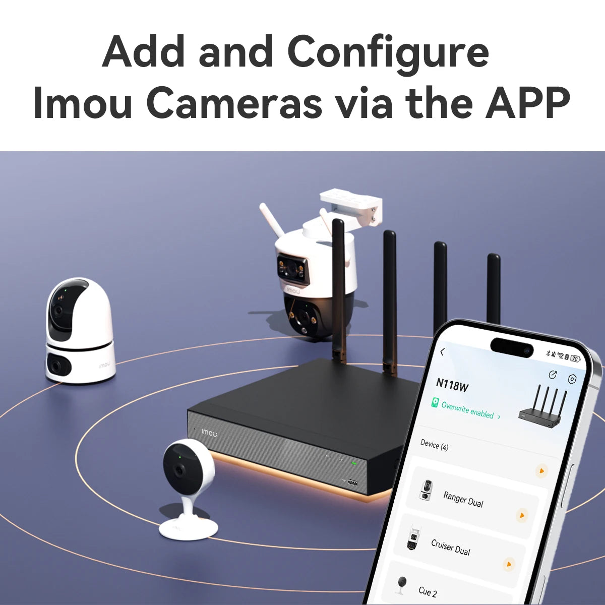 IMOU 10/18CH Wireless NVR – Dual-Band 2.4/5GHz Wi-Fi Network Security System, Metal Shell