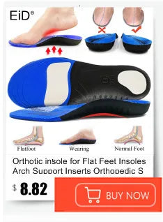 EiD Magnetic Therapy Foot Insoles – Soft Acupressure Sports Cushion for Men & Women