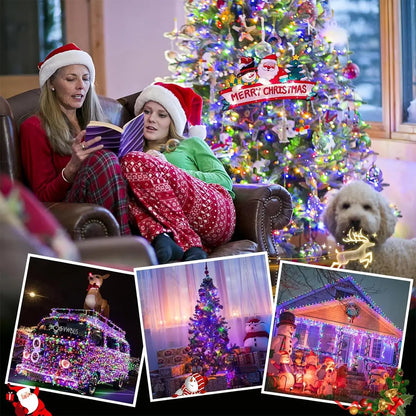 LED Waterproof Christmas Fairy Lights – 5/10/20M Outdoor String Lights for Garden, Tree, Home, Halloween, and Holiday Decoration