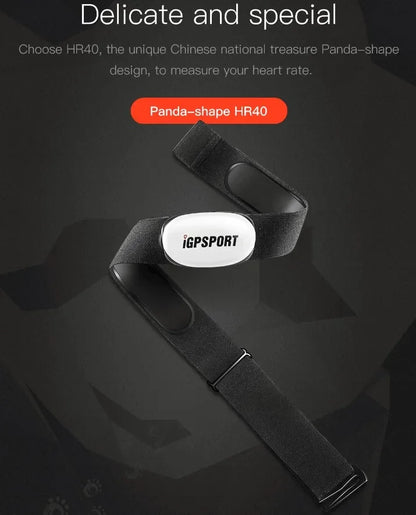 HR40 Dual Frequency ANT+ Bluetooth Heart Rate Monitor Belt – Fitness Running Speedometer for Bike Computer
