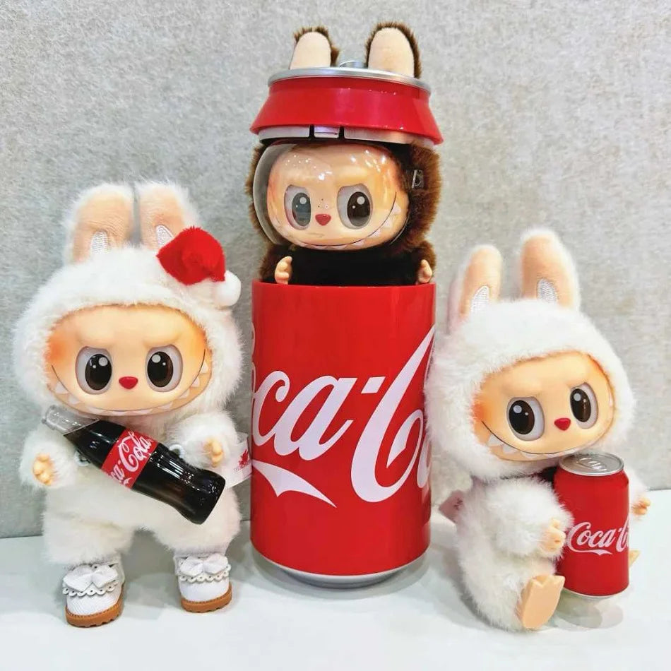 Monster Coca Cola Series Vinyl Doll – Labubu Action Figure Keychain Toy, New Year Surprise Gift for Kids
