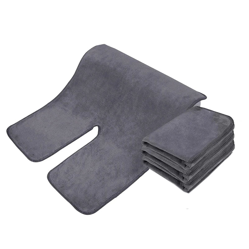 U-Shaped Soft & Absorbent Beauty Towel – Ultra-Fine Fiber Quick-Dry Facial Towel for Salon & Spa Use