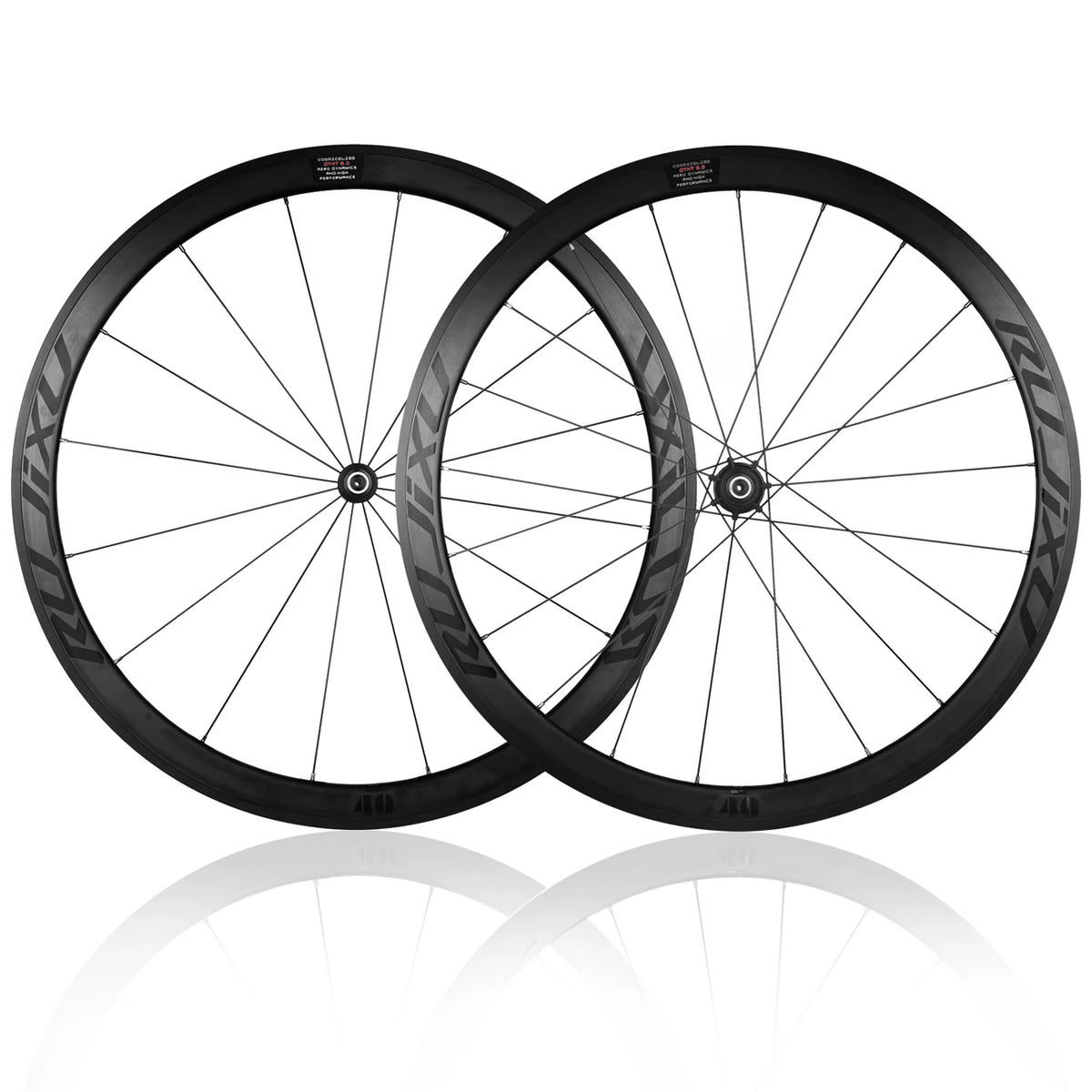 700C Carbon Fiber Road Bike Wheelset - Lightweight V Brake Aluminum Alloy 30/40/50mm Deep Rim with 120mm Hub