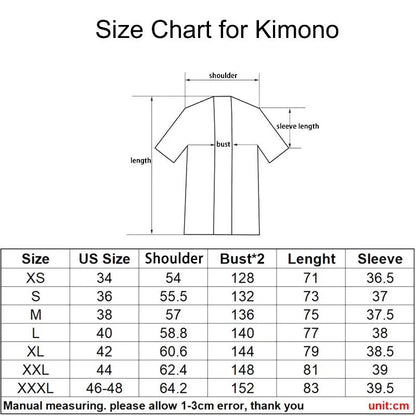 Anime Dragon Print Haori Kimono - Summer Cosplay Yukata Cardigan for Men & Women