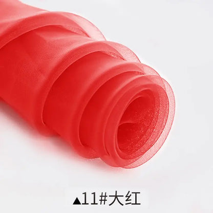 Sheer Organza Fabric Roll - Wedding Party Decoration Material For Romantic Birthday And Event Decor