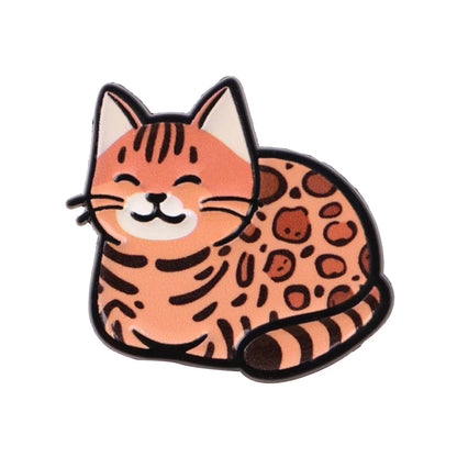 Cute Cat Enamel Pin — Cartoon Animal Lapel Brooch for Backpacks, Cosplay & Kids Gifts