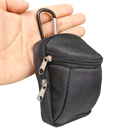 Mini Park Golf Ball Bag with Hook – Portable Nylon Waist Bag for Park Balls, Outdoor Sports Golf Accessories