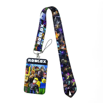 Roblox Mobile Phone Lanyard – Card Holder Key Accessory, Student Bus Card Anti-Loss Hard Shell Case, Decorative Item