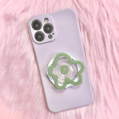 Korean Smile Flower MagSafe Magnetic Phone Grip & Stand – Universal Smart Tok Holder