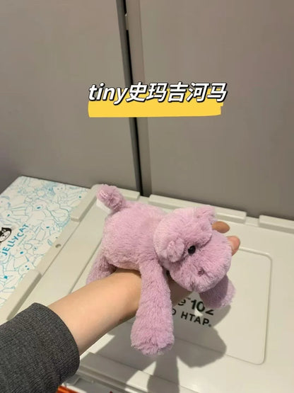 13cm Plush Mini Doll Set — Smaug Series Cat, Elephant, Rabbit, Monkey, Bear, Fox, Hippo & Dog Toys, Cute Birthday Gifts