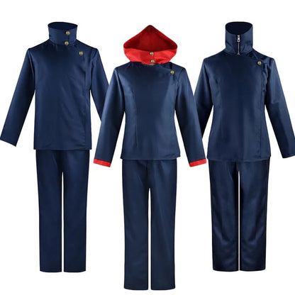 Jujutsu Kaisen Cosplay Costume - Yuji Itadori, Toge Inumaki & Megumi Fushiguro Uniform with Pants for Anime Conventions