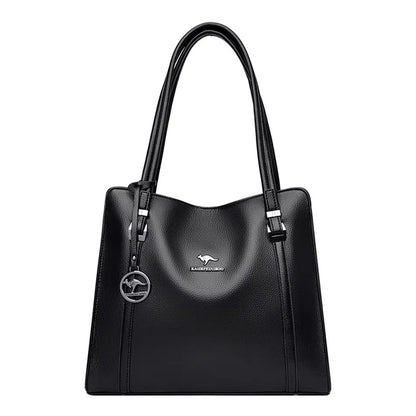 Luxury Women’s Leather Handbag – Large Capacity Shoulder & Crossbody Designer Bag