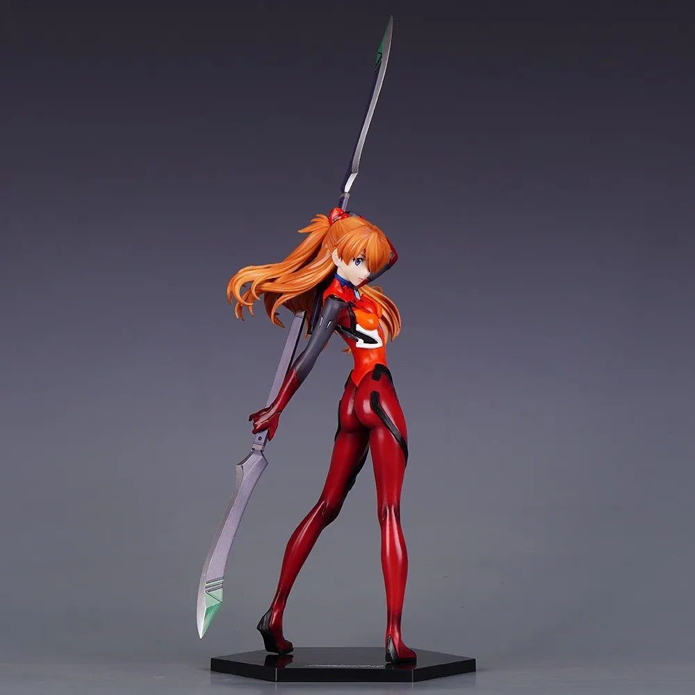 Anime Evangelion Asuka Langley Soryu Action Figure — Battle Dress Collectible Toy Model for Fans