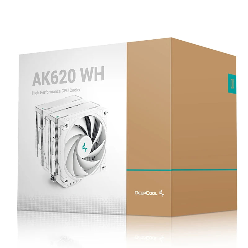 DeepCool AK620 ZERO DARK Twin Tower CPU Cooler – 6 Heat Pipes High Performance Air Cooling Radiator for Intel LGA1700/1200/115X & AMD AM5/AM4