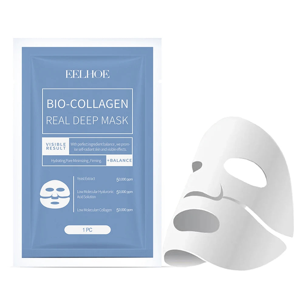 Bio-Collagen Anti-Wrinkle Face Mask – Deep Lifting Mask with Hydrolyzed Collagen, Collagen Reverse Film Peel-Off Mask