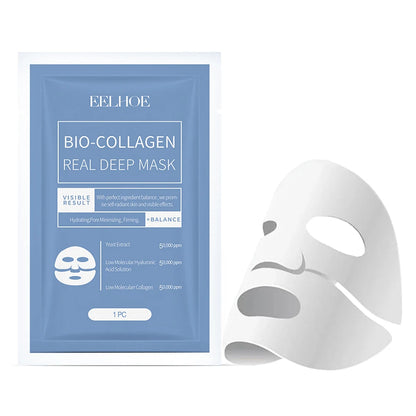 Bio-Collagen Anti-Wrinkle Face Mask – Deep Lifting Mask with Hydrolyzed Collagen, Collagen Reverse Film Peel-Off Mask