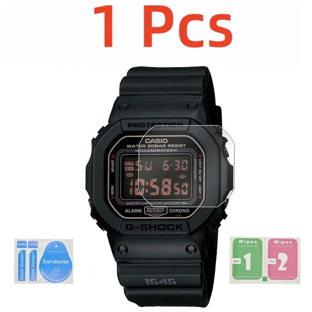 9H Tempered Glass Screen Protector for Casio G-Shock - Ultra-Thin Protective Glass for DW-5035, DW-5600, GW-B5600 and GW-M5600