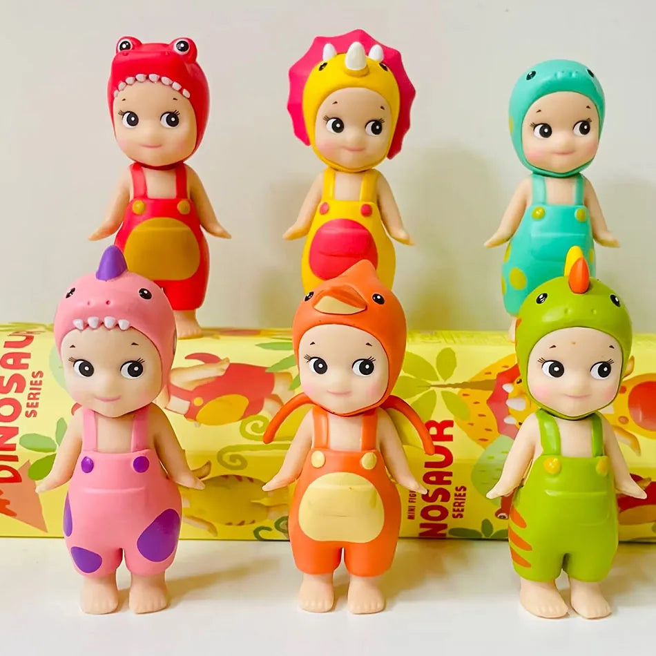 New Sonny Angel Dinosaur Series Hippie Doll – Cute Car & Mobile Phone Ornament Toy Gift for Kids