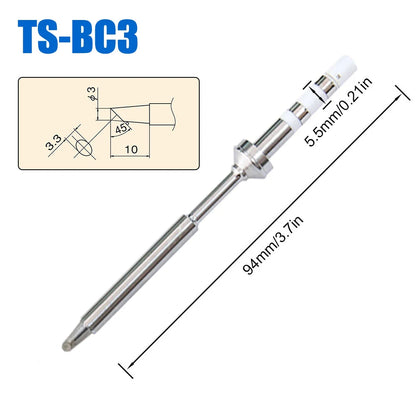 Pine64 TS100 TS101 Soldering Iron Tips – Replacement for Pinecil V2 & TS Series Models, B2 ILS BC2